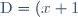 \text{D} = (x + 1)(x - 1) - (x - 1)^2